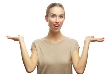 Fototapeta premium Confused woman