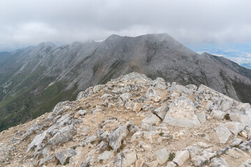 Landscape from Vihren Peak, Pirin Mountain, Bulgaria
