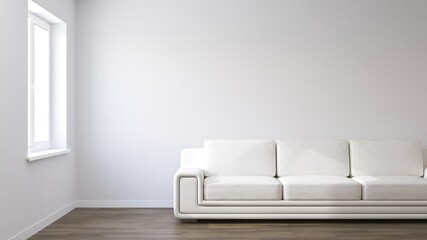 Fototapeta na wymiar Empty living room with sofa.