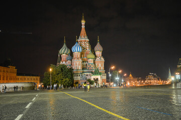 Fototapeta premium Night Red Square in Moscow