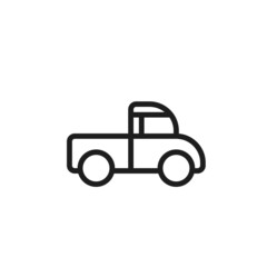 Fototapeta na wymiar pickup line icon. automobile and vehicle symbol. isolated vector image