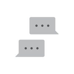 Talk bubble speech icon. Chat on line, dialog symbol. Text balloon.
