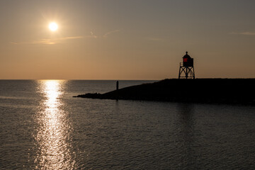 Ijsselmeer bij zonsondergang