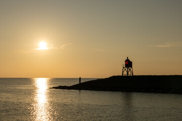 Ijsselmeer bij zonsondergang