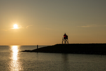 Ijsselmeer bij zonsondergang