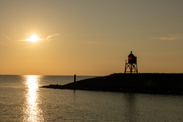 Ijsselmeer bij zonsondergang