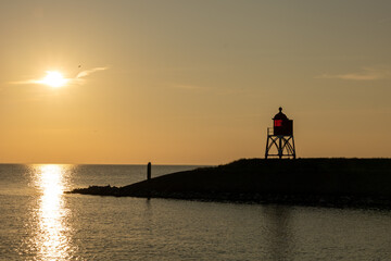 Ijsselmeer bij zonsondergang