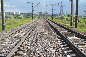 Fototapeta na wymiar Railway. Rails.