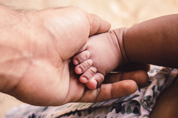 father and son baby foot