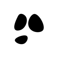 halloween face silhouette emotion in fantasy style