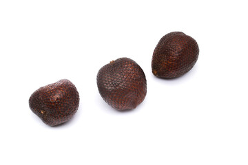 Snake fruit isolated on white background.