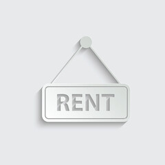 rent icon - vector Illustration 