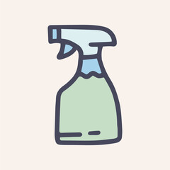 Pulivizer vector doodle simple color icon design