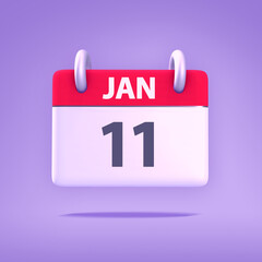 3D Calendar - January 11th