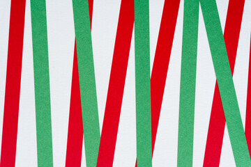 red and green stripes