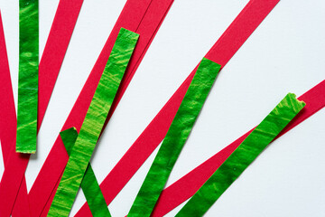 red and green ribbon
