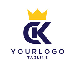 Fototapeta na wymiar CK Logo Design Concept