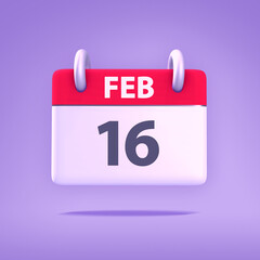 3D Calendar - February 16th