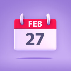 3D Calendar - February 27th