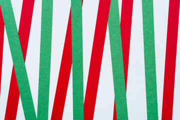 green, red and white striped background