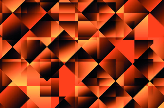 Abstract Geometric Orange Background, Dynamic Orange Landing Page.
