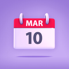 3D Calendar - March 10th