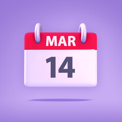 3D Calendar - March 14th