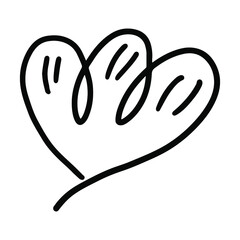 Hand drawn decorative flower head on white background. Botanical floral vector illustration