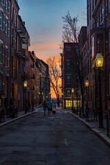 Fototapeta premium Sunset in Beacon Hill