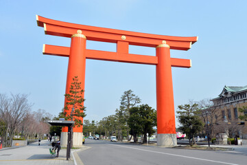 平安神宮　大鳥居　京都市左京区