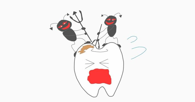 恐怖の虫歯のイメージ