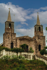 Naklejka premium Rustic rural church in mocorito sinaloa magical town adventure and history