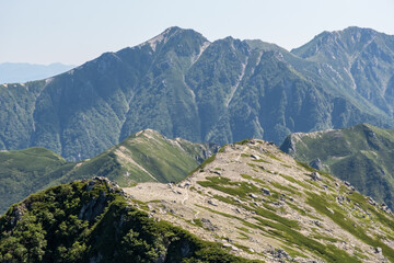 空木岳と南駒ヶ岳