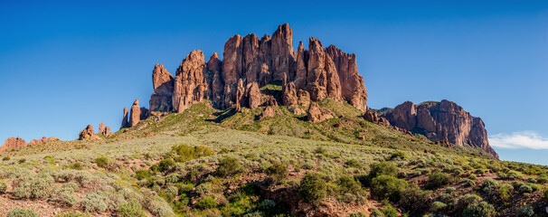 panorama of desert canyon