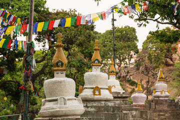 ネパール　カトマンズのスワヤンブナート寺院手前にある寺院　Bajradhatu Chaitya