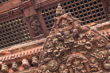  ネパール　パタンのヒンドゥー教のバガラームキー寺院