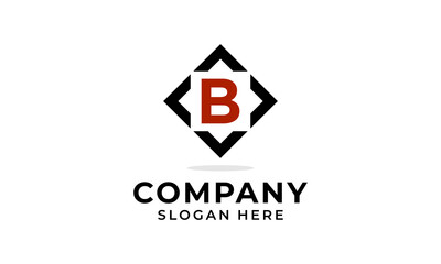 Letter B logo initial company abstract logo design