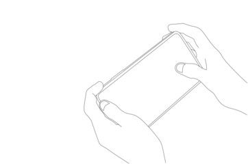 black and white hand holding smartphone