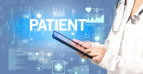 young doctor writing down notes