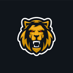 lion head logo template