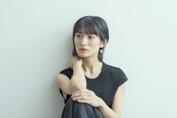 若い日本人女性のポートレート