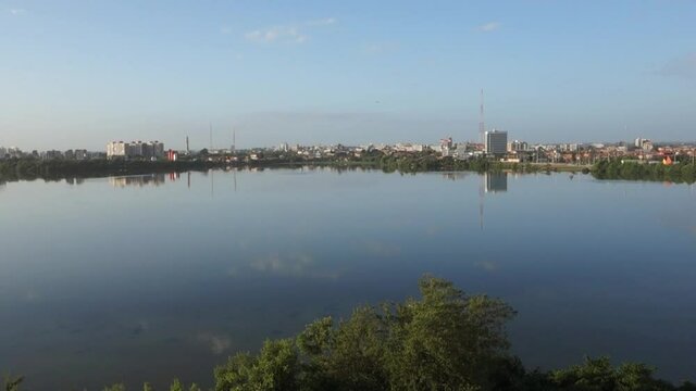 panoramic of Jansen Lagoon in the city of Sao Luis, Maranhao, Brazil