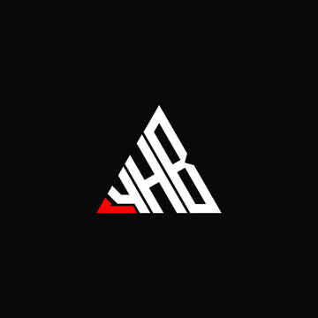YHB letter logo creative design. YHB unique design
