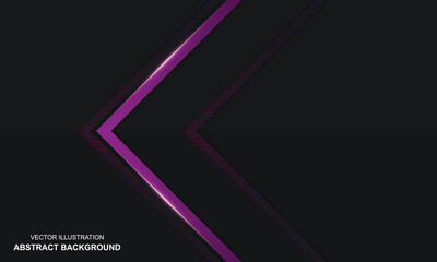 Abstract background black dop and purple luxury modern design