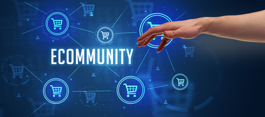 Close-Up of cropped hand pointing