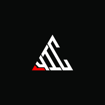 YIC letter logo creative design. YIC unique design
