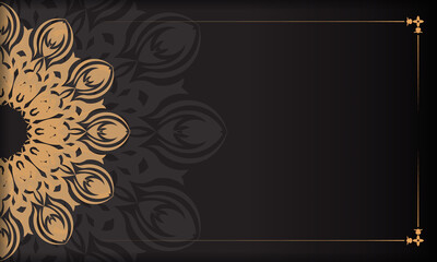 Luxury background with islamic arabesque ornament on dark surface. Template for wedding invitation, card, cover