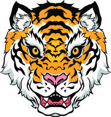 虎の顔のグラフィック