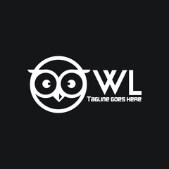 Owl head logo eye typography owl exclusive design inspiration