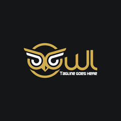 Owl head logo eye typography owl exclusive design inspiration